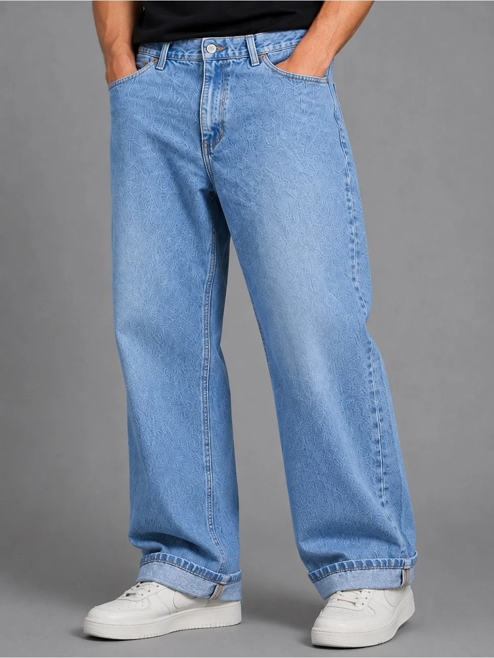 Levi’s Men’s 40x32 Light Wash Blue Jeans Relaxed Straight Leg 100% Cotton